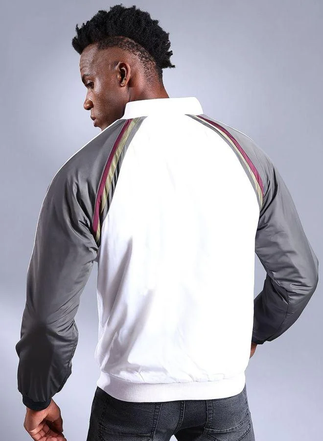 ذا انديان كراج كو Men Slim Fit Colourblocked Bomber Jackets