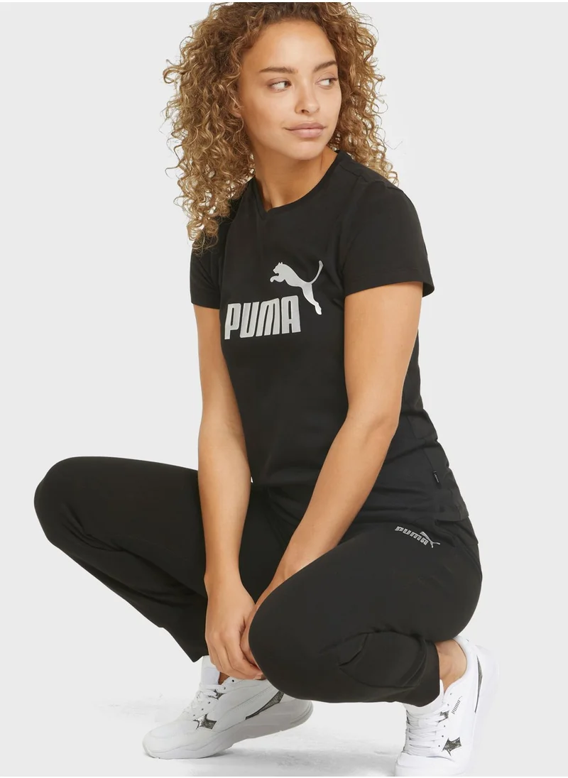 PUMA Essential Metallic Logo T-Shirt