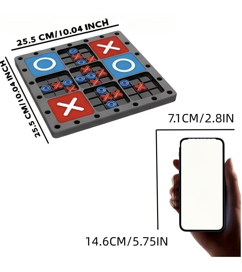 New Multi Play Tic Tac Toe Knot Tying Competition Game For Party Family Gatherings Unraveling Black - Image 2