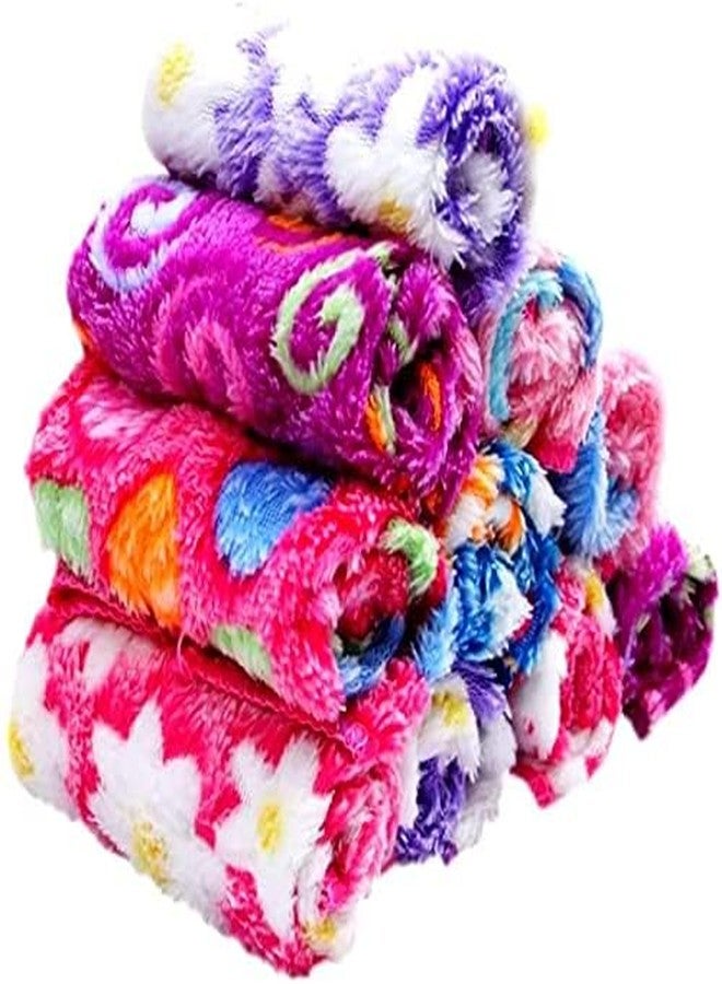 ORAS Ultra Soft Microfiber Fabric Printed Face Towel (10X10-inch, Multicolour) - Pack of 6 - Image 2