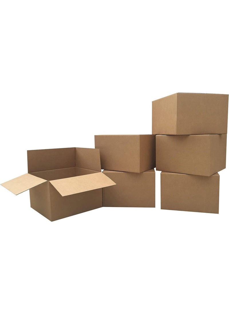 [6 Boxes] Heavy-Duty Cardboard Boxes for Shipping, Moving, and Storage (Dimensions: 52 × 52 × 32 cm) - Image 5