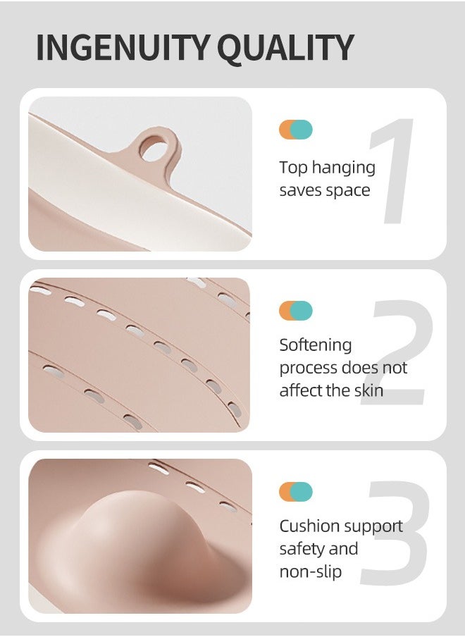 Soft Touch - Baby Bather Comfortable Anti Slip 3 Reclining Positions Infant Bath Support Newborn Bath Seat with Thermometer - Image 1