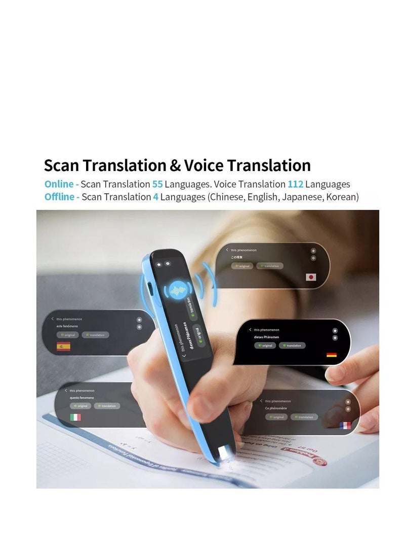 Generic - Scan Reader Pen 16GB Dictionary Mobile Scanner Translator Scanning Pen 112 Language OCR Digital Reader Pen Voice Translator Device Text Phonetic Multilingual Translation - Image 1