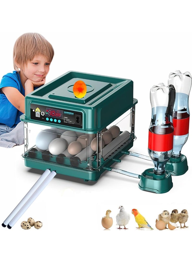 YOUWE7 Egg Automatic Incubator 12-15 Eggs Automatic Intelligent Incubators for Hatching Eggs,Poultry Hatching Machine for Chicken Duck Goose Quail Bird Pigeon - Image 1