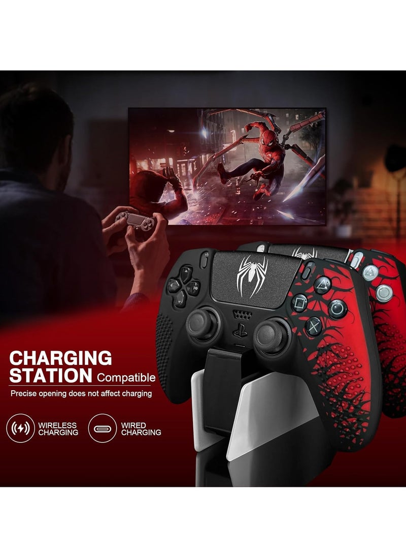 DualSense Wireless Controller for PS4 - Marvel’s Spider-Man 2 Limited Edition | Enhanced Gaming Experience with Adaptive Triggers & Haptic Feedback