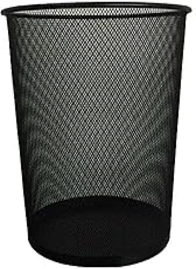 Generic Metal Mesh Waste Bin-black 