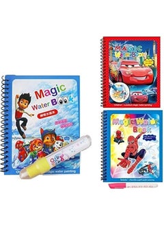 Generic Coloring Book 4 Pieces Magic Water Coloring Book Lightning With Magic Pen And Painting Drawing  - Image 4
