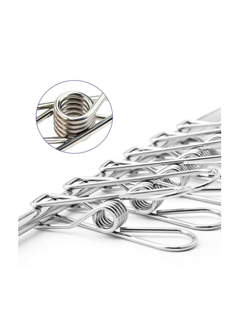 2 Pack Stainless Steel Rotatable Sock Dryer for Underwear, Baby Clothes & Small Laundry Items - 20 Pegs for Efficient Drying - Image 4