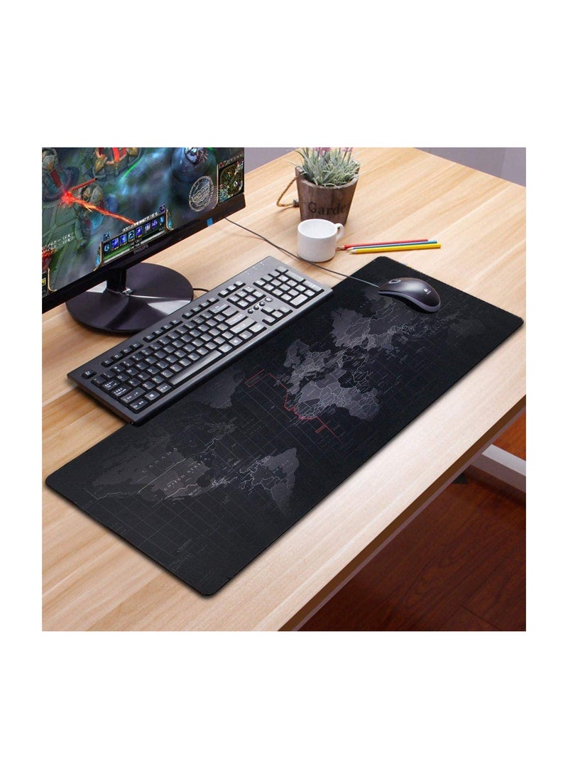 Generic World Map Gaming Mouse Pad - 40X90cm Thick 3mm XXXL Extended Size - Anti Slip Base - Speed Edition  - Image 2
