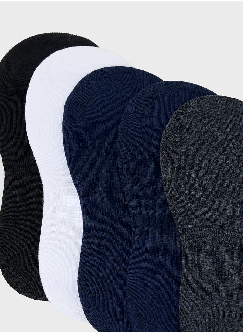 Seventy Five Basics - Pack Of 5 Invisible Socks - Image 1