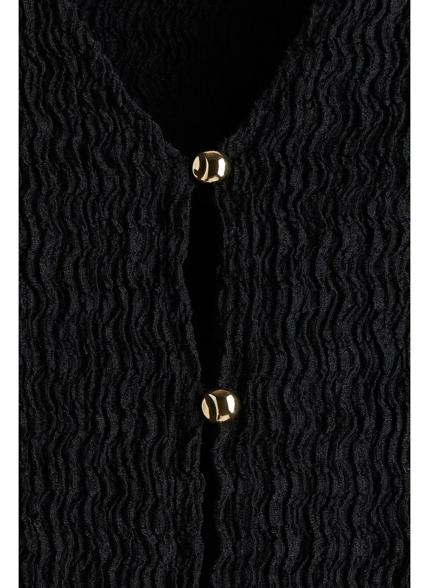 H&M Textured Jersey Waistcoat