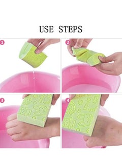 SYOSI Body Exfoliating Sponge Baby Shower Brush Soft Bath Cleaning for Adults Kids Men Women Skin Spa Smooth 3 Pcs  - Image 5