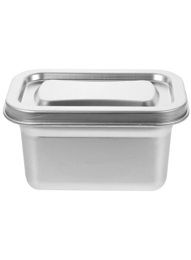 DOITOOL Reusable Ice Cream Storage Containers for Freezer with Lids Stainless Steel Freezer Box Insulated Ice Cream Tub Fridge Organizer Box for Refrigerator, 17 X 11 X 7cm - Image 1