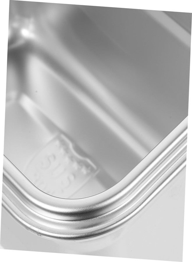 DOITOOL Reusable Ice Cream Storage Containers for Freezer with Lids Stainless Steel Freezer Box Insulated Ice Cream Tub Fridge Organizer Box for Refrigerator, 17 X 11 X 7cm - Image 3