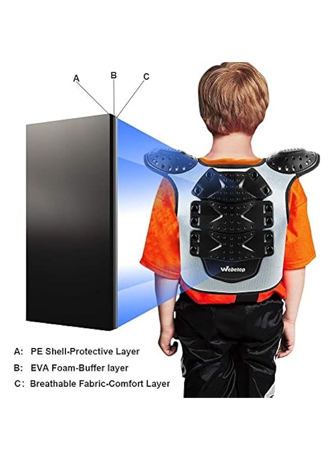 Youth Chest Protector Motocross Armor for Dirt Bike Motorcycle ATV MTB L