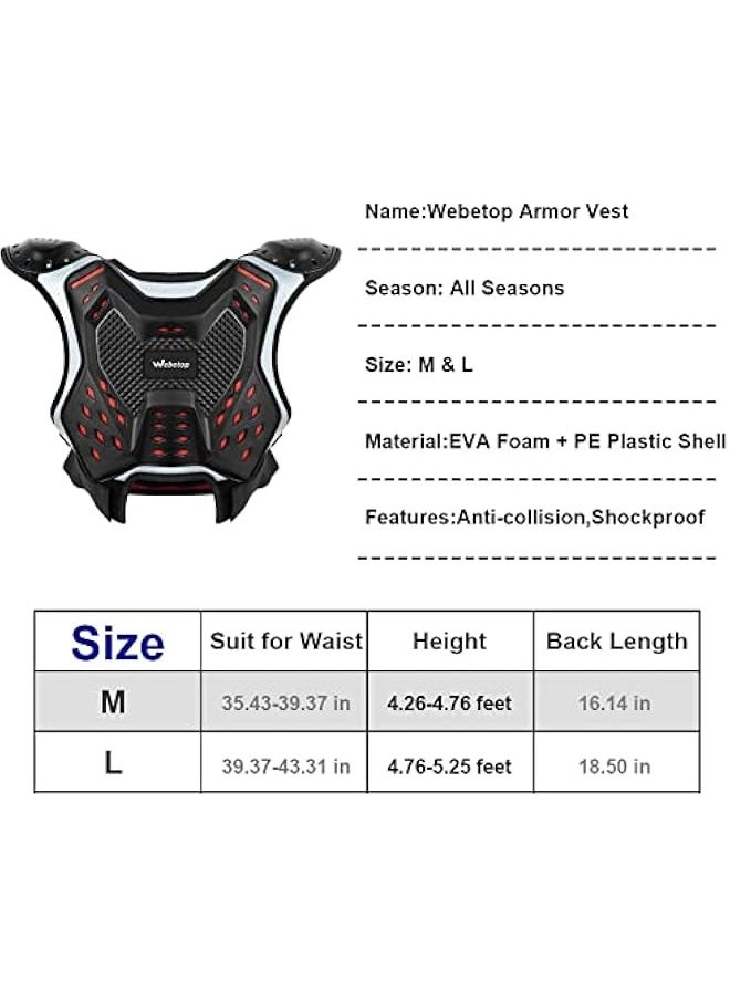 Youth Chest Protector Motocross Armor for Dirt Bike Motorcycle ATV MTB L