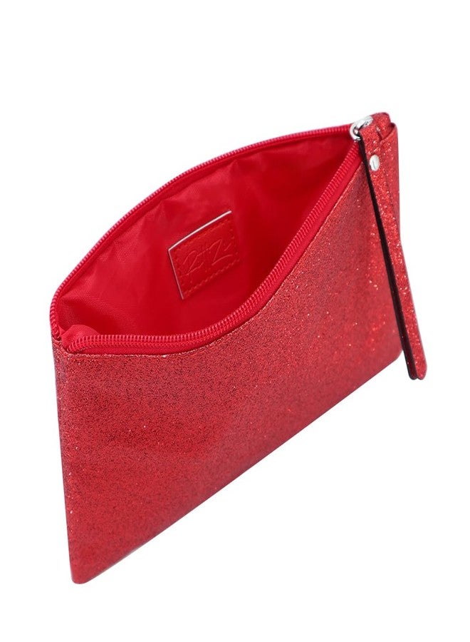 RITTZI Celestial Glitter Makeup Pouch – Seven Stunning Shades - Festive Cosmetic Bag (Aurora Red) - Image 3
