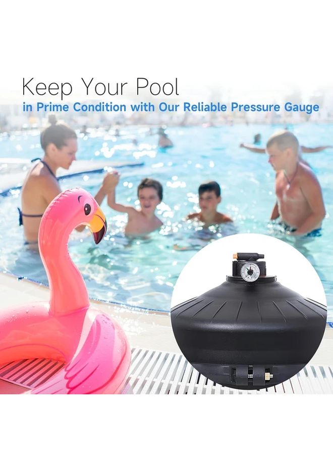 1pc Axial Pressure Gauge for Sand Pump Water Therapy Vibrating Disk Replacement - Image 5