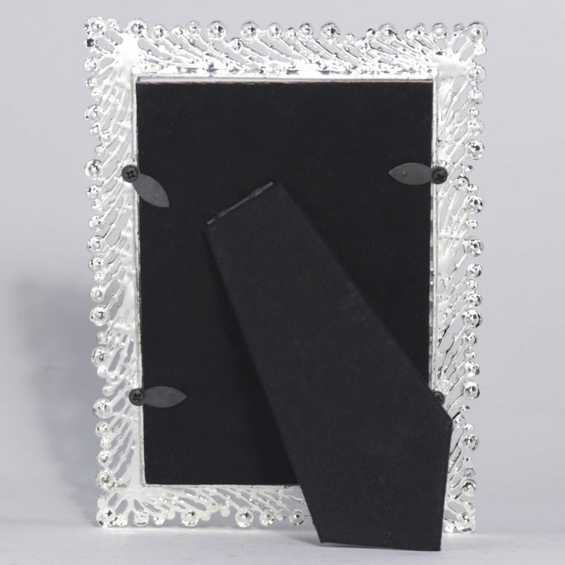 Lawrence Frames 4x6 Jasmond Silver Metal Crystal Spray Picture Frame - Image 3