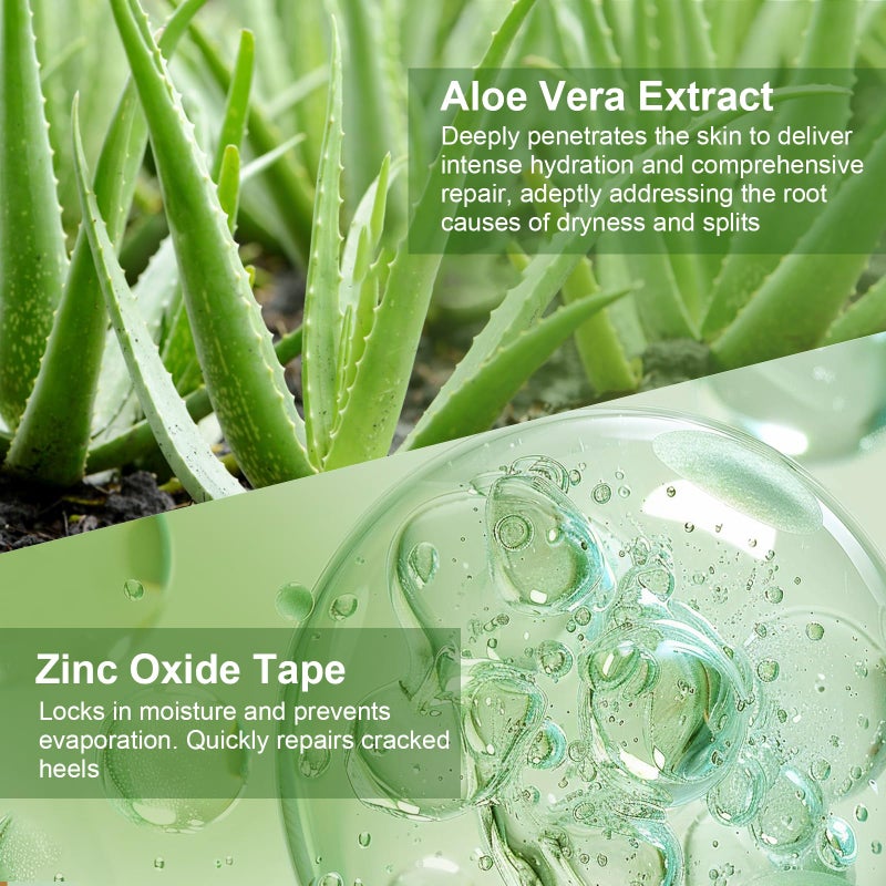 TEAWOO 50PCS Aloe Vera Cracked Hands Treatment Patches, Dry Cracked Hands Repair Bandage - Image 5