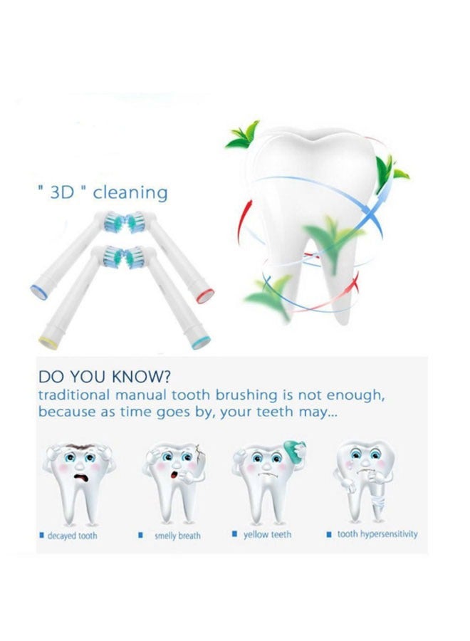 Replacement Toothbrush Heads, 4 Pack Replacement Heads  (4 Pack) - Image 2