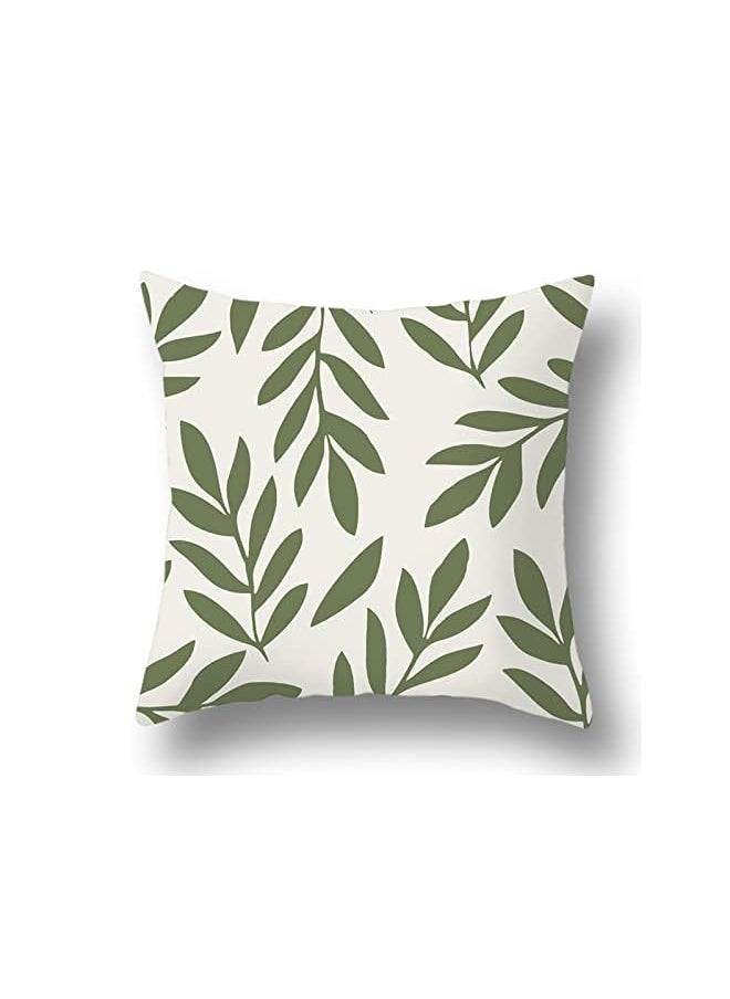 Pillow Covers 18x18, Set of 4 Square Throw Pillow Cover Protector Cushion Covers Pillowcase Home Decor Decorations for Sofa Couch Bed Chair Car (Green 1) - pzsku/ZB6864D8B33F27CF6CC7CZ/45/_/1694811287/76dca2d5-0cf3-4d92-b45a-2ecf546055fc