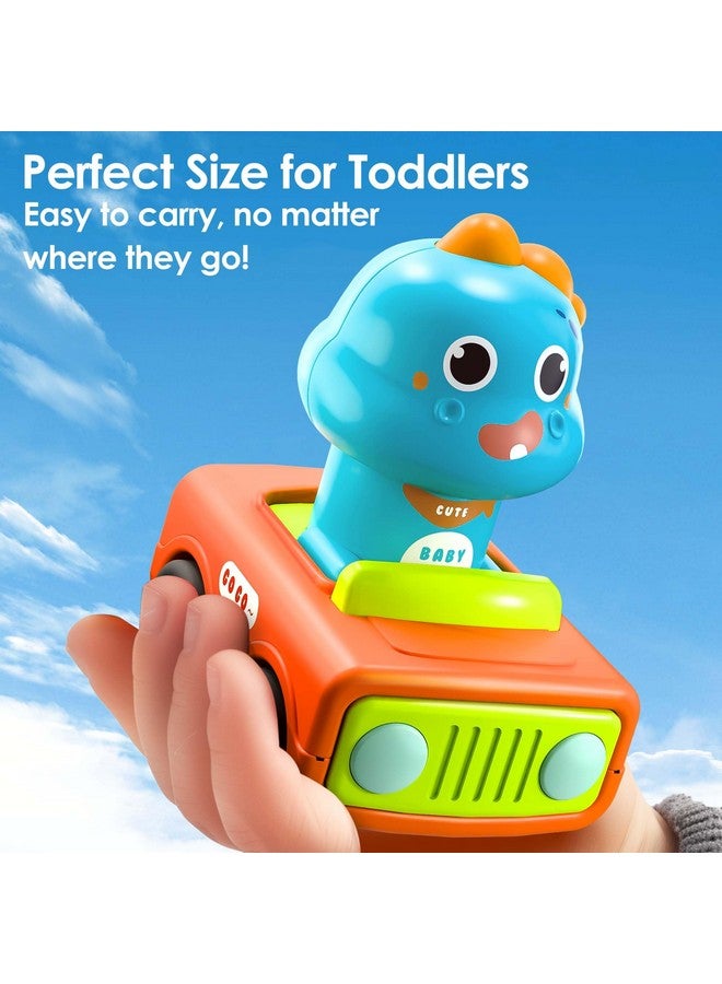 iPlay, iLearn ألعاب سيارات الضغط للذهاب من iPlay و iLearn للأطفال من 1-3 سنوات، سيارات سباق الحيوانات للأطفال، مجموعة مركبات اللعب للأطفال الرضع، سيارات ديناصور دفع للأطفال من 6-9-12-18 شهر، هدية عيد ميلاد أول للأطفال من 1-2 سنوات - Image 5