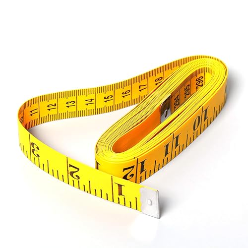 Eclet Durable Soft Sewing Tailor Tape Body Measuring Dress-Making Measure Ruler, 1.50 Meter, 150 cm, Multicolour(G) - Image 1