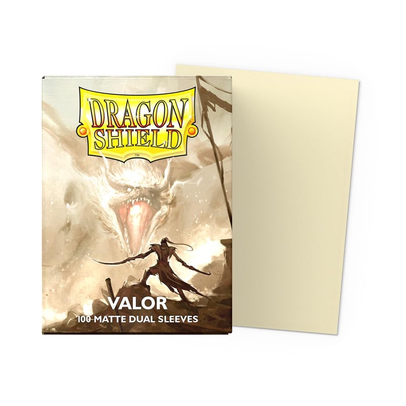 Dragon Shield | Matte Dual Standard Size Card Sleeves | 100 CT - Smooth & Tough Premium TCG Sleeves - Compatible with Pokemon, Flesh & Blood, One Piece & Magic The Gathering | Valor - Image 2