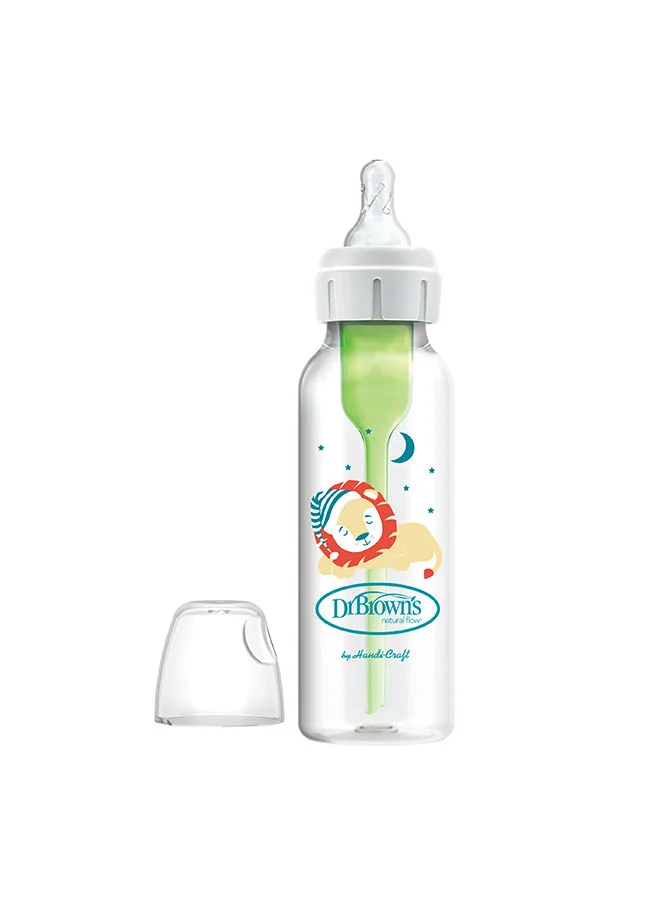 دكتور براونز 8 Oz/250 Ml Pp Narrow Options+ Bottle, Lion Deco, 1-Pack