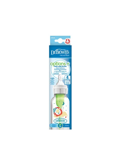 دكتور براونز 8 Oz/250 Ml Pp Narrow Options+ Bottle, Lion Deco, 1-Pack