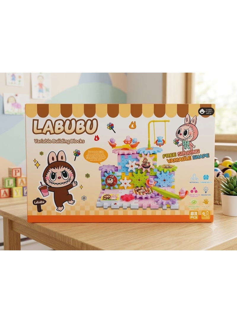 Labubu Transformable Building Blocks for Kids 83 Pieces | Labubu Building Blocks 83 Pieces | Labubu Construction Blocks | Kids Building Block Set 83 Pieces | Labubu Building Set for Kids | Labubu Assembly & Construction Toy | Educational Building Blocks for Kids | Creative Building Blocks | STEM Building Blocks for Kids | Multi-Shape Building Blocks | Rebuildable Construction Blocks | Shape Building Toy | Creative Construction Set | Brain Development Building Blocks | Plastic Building Blocks | Multi-Model Building Set | Labubu Character Building Blocks | Educational Construction Toy | 83-Piece Building Blocks | Kids Building & Construction Toys | Educational Block Toy | Skill Development Building Blocks | Creative Building Toy | Montessori Building Toy | Multi-Shape Construction Blocks | Kids Construction Block Set | 3D Model Building Toy | Safe Building Blocks for Kids | Multi-Purpose Building Blocks | Educational Toys for Creativity & Critical Thinking - Image 4