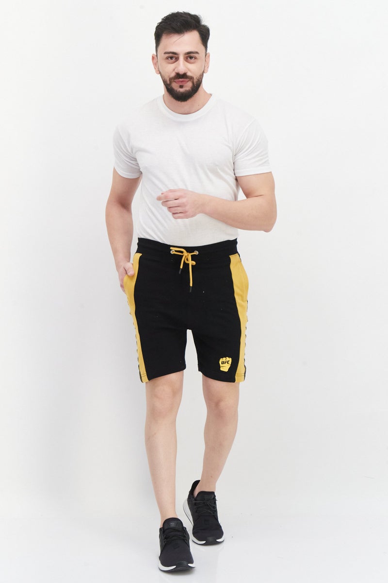 Ufc Men Sportswear Fit Drawstring Shorts, Black - Image 3
