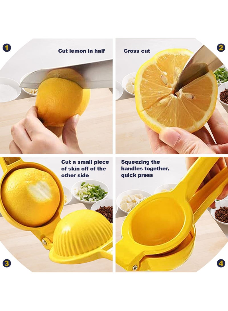 GNAFOTU Lemon Squeezers, Lemon Juicer, Lemon Squeezer, Lemon Juicer Squeezer, Lemon Squeezer Press, Juice Squeezer, Hand Juicer, Citrus Squeezer, Lime Juicer, Lime Squeezer, Manual Juicer for Many Fruits  - Image 4