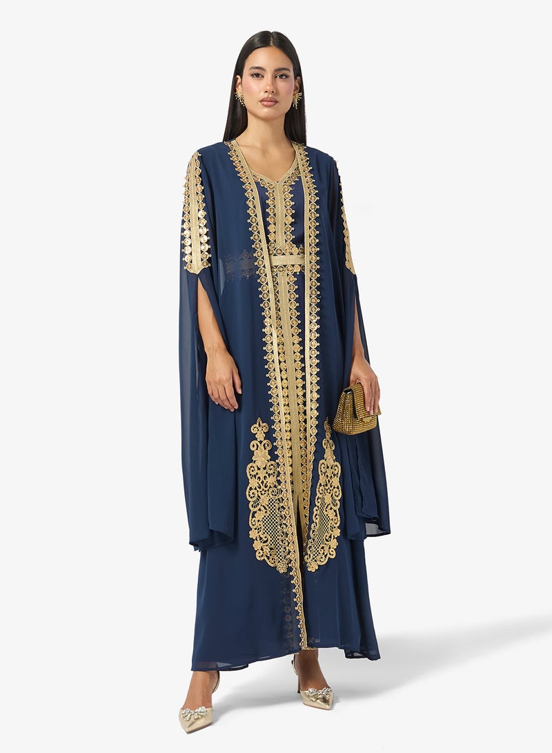 Khizana Embroidered Abaya - Image 1