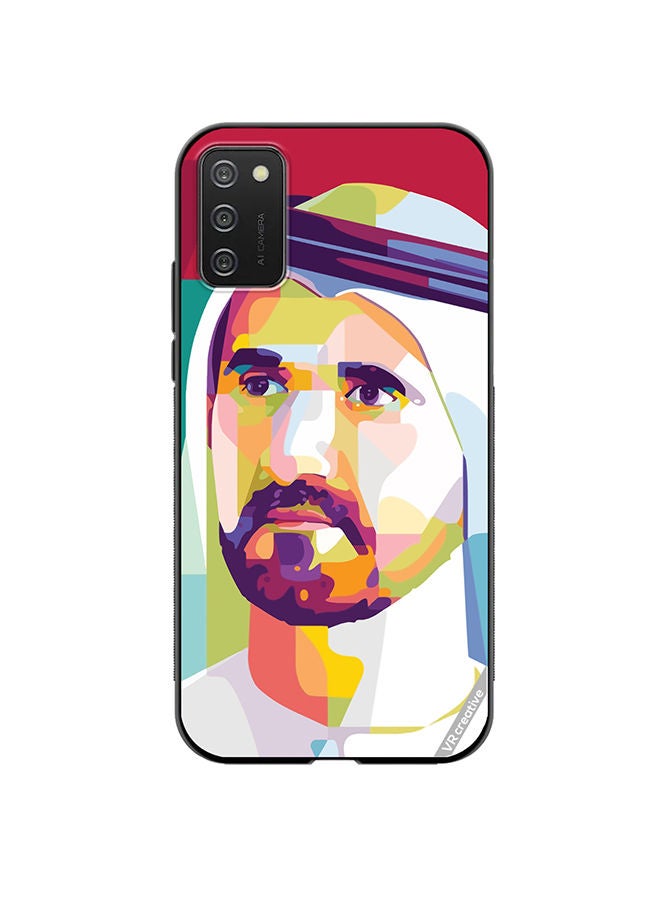 VR CREATIVE Protective Case Cover For Samsung Galaxy A03s Sheikh Mohammed Bin Rashid Al Maktoum Design Multicolour - Image 1