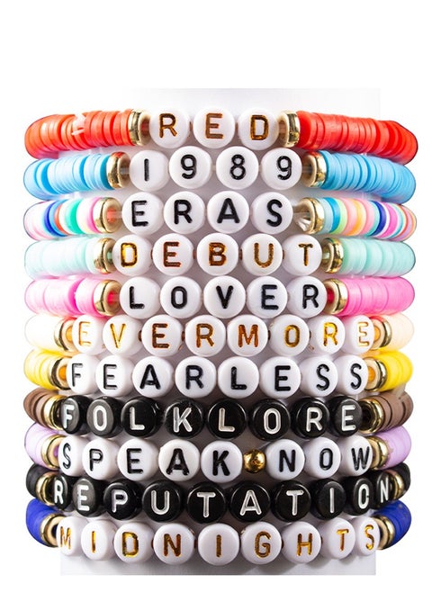 11 Pcs Taylor Swift Inspired Friendship Bracelet
