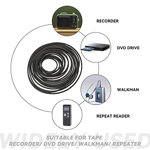 Bstinay 20PCS 25-170mm Mixed Square Cassette Tape Machine Recorder Rubber Belt Recorder Repair Maintenance Mixed Cassette - Image 3