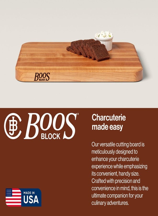 John Boos Chop-N-Slice Series Rectangular Wooden Maple Cutting Board 18”x12” - 1.25” Thick, 8-lb Reversible Butcher Block with Eased Corners, Edge-Grain & Finger Grips - Made in the USA - Image 4