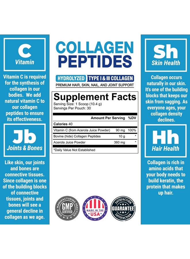 PEScience مسحوق ببتيدات الكولاجين بروتين كولاجين مهدرج مع فيتامين C 30 حصة بدون نكهة يدعم الشعر والبشرة والأظافر - Image 4