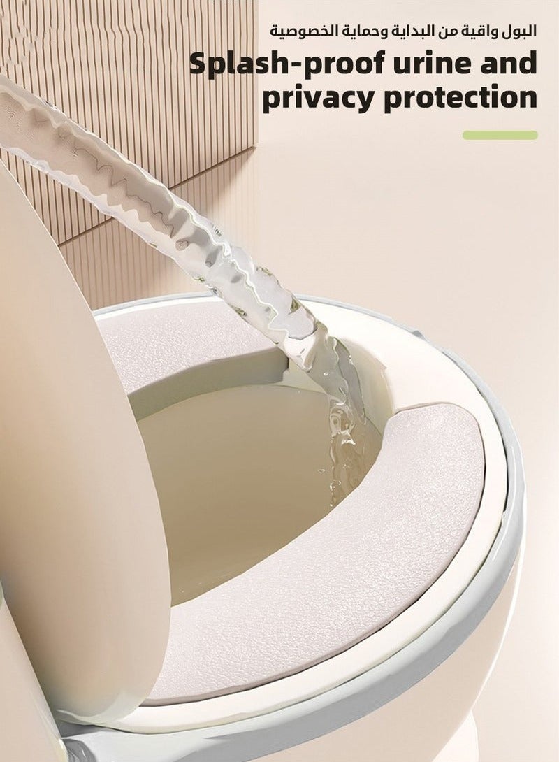 MIXDE Baby Potty Training Seat, Kid Size Potty, Realistic Potty Training Toilet with Lid Back, Babies Toilets with a Brush and 100pcs Clean Bag, for Toddlers Infants Kids Boys Girls, Easy to Empty and Clean - Image 5