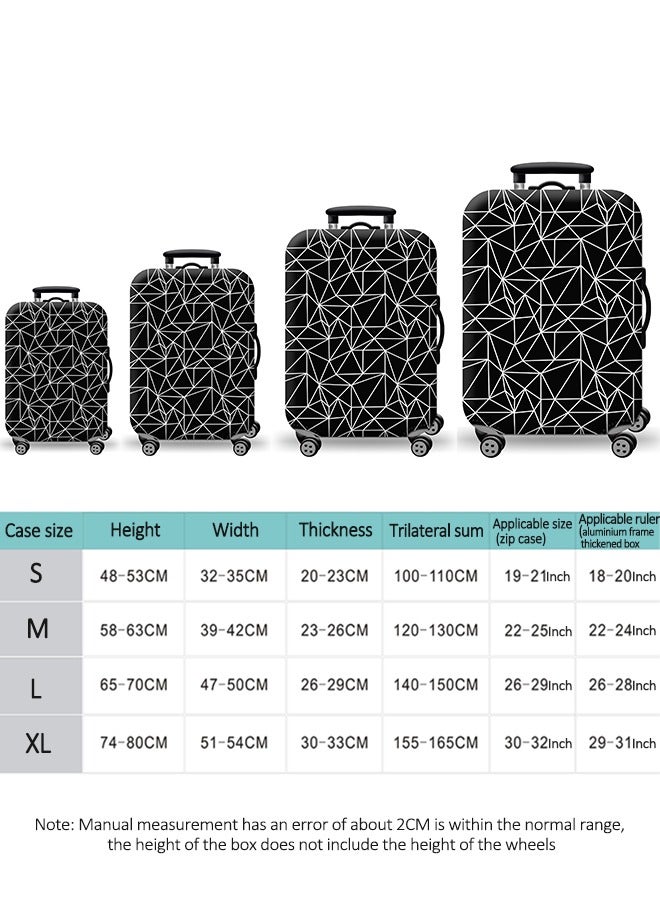 HomarKet Travel Luggage Cover Washable Suitcase Cover Suitcase Protector Anti-scratch Suitcase Cover Fits 18-32 Inch Luggage - Image 3