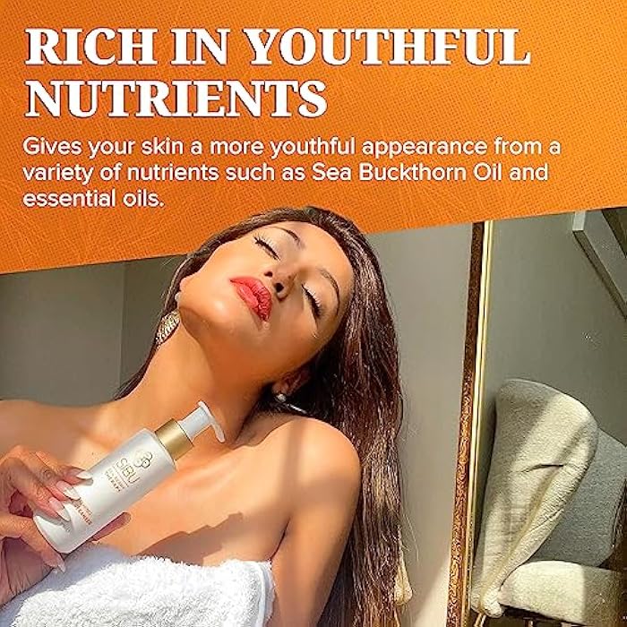 sibu Sea Buckthorn Polishing Facial Cleanser (4oz), Face Wash Made From Premium Himalayan Sea Berry Oil – Moisturizes Skin, Reduces Blemishes, Removes Make-up - Image 3