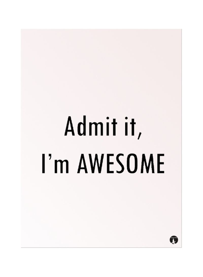 RKN English Phrases Great Mouse Pad Beige/Black