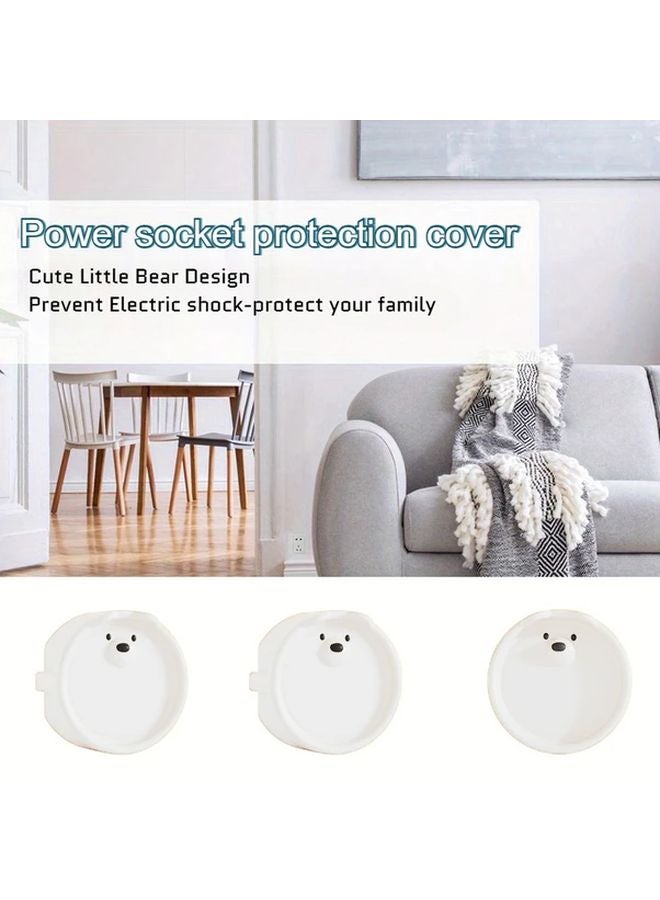 4pcs Black Socket Covers With Storage European Standard Dustproof Shockproof - Image 5