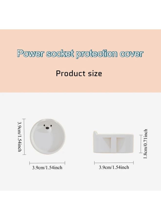 4pcs Black Socket Covers With Storage European Standard Dustproof Shockproof - Image 3