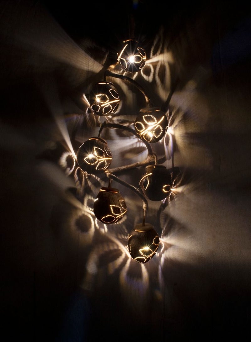 إن إتش 7 كرات يترك تصميم أضواء سقف جوز الهند شل - Image 2