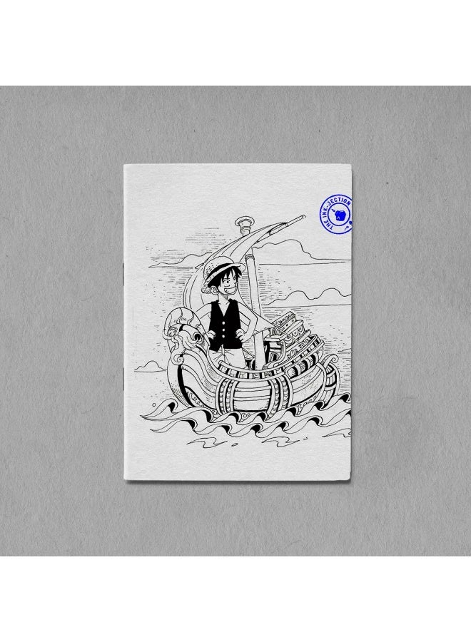 InkJection Notebook & sketchbook: for writing and drawing – One Piece Monkey D. Luffy Design(Sketch paper) - Image 1