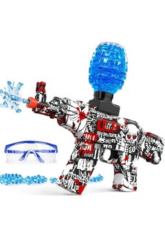 ZUKIMM Electric Gel Ball Blaster - AK-47, Automatic Splatter Ball Blaster with Drops and Goggles for Outdoor Activities-Fighting Shooting Team Game (Red)  - Image 1