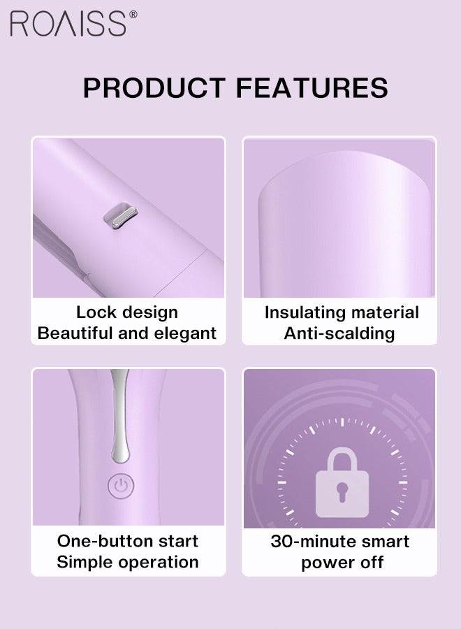 roaiss 36MM M-shaped Curling Iron, Rommantic French Egg Roll Hair Curler, 5 Temp Ceramic Hair Waver Hair Iron Suitable for All Kinds of Short Hair, Medium Hair, Long Hair - Image 4